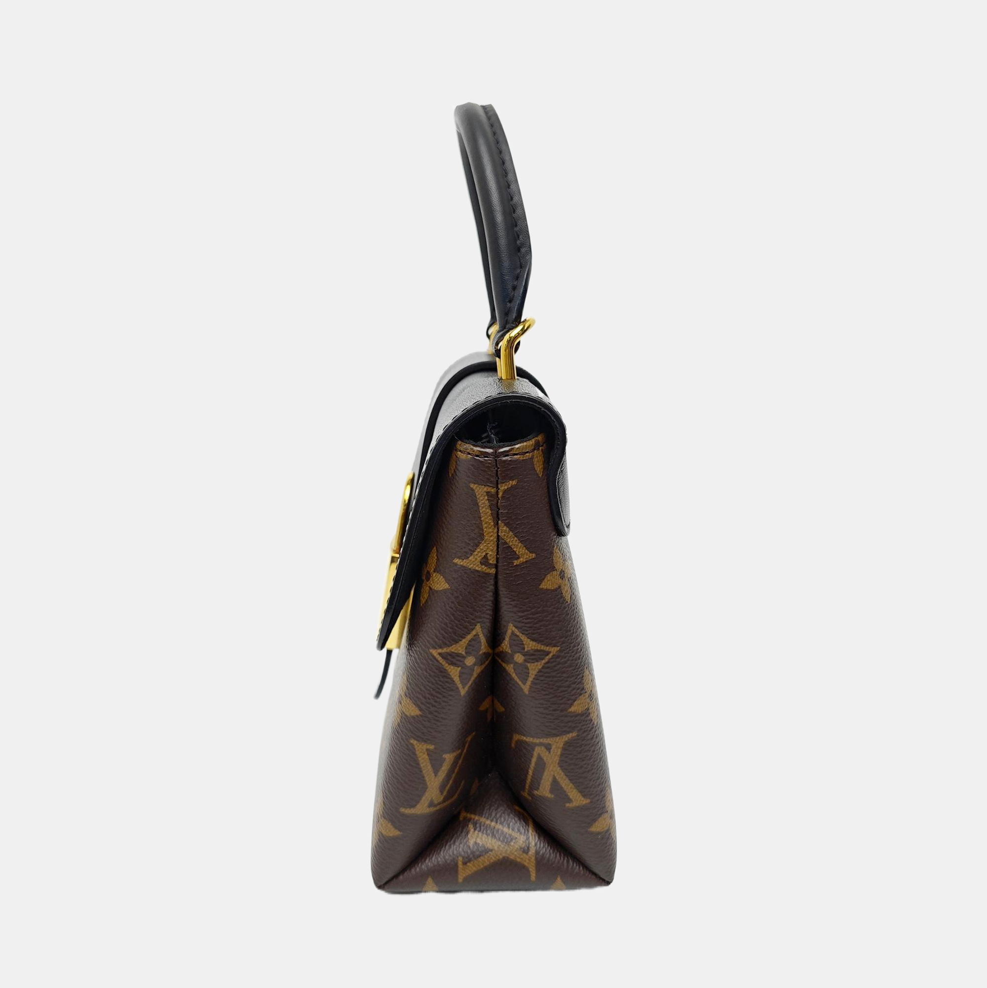 LOCKY BB Monogram Coated Canvas Brown