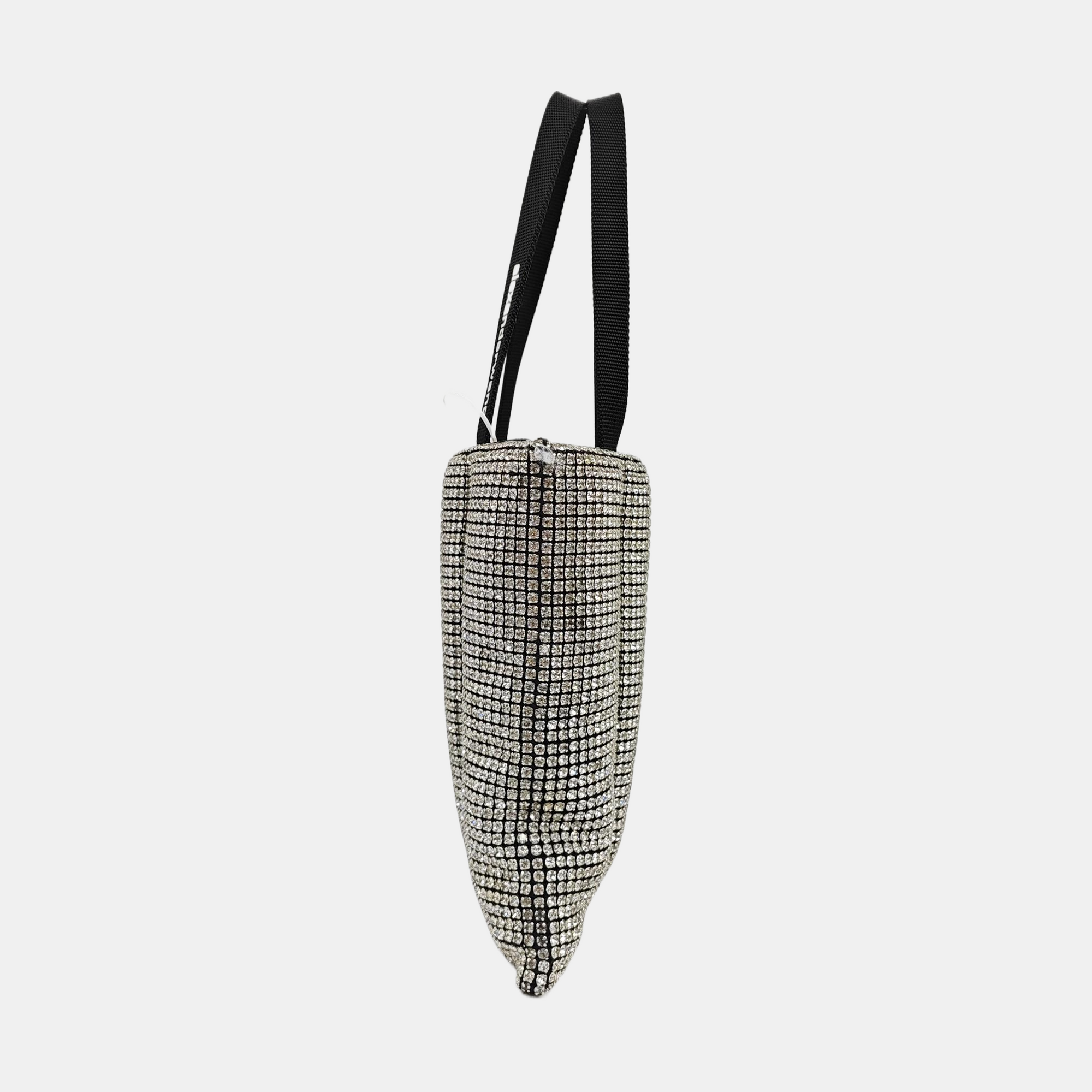 Lab-Grown Diamond Top Handle Bag Black