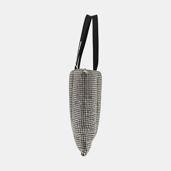 Lab-Grown Diamond Top Handle Bag Black