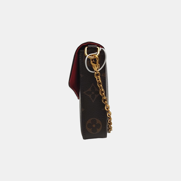 FÉLICIE Monogram Coated Canvas Brown