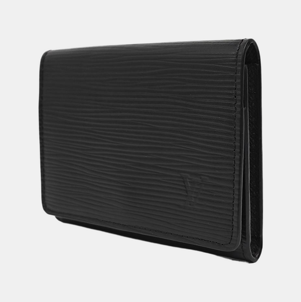 ENVELOPPE Epi Black Card Holder