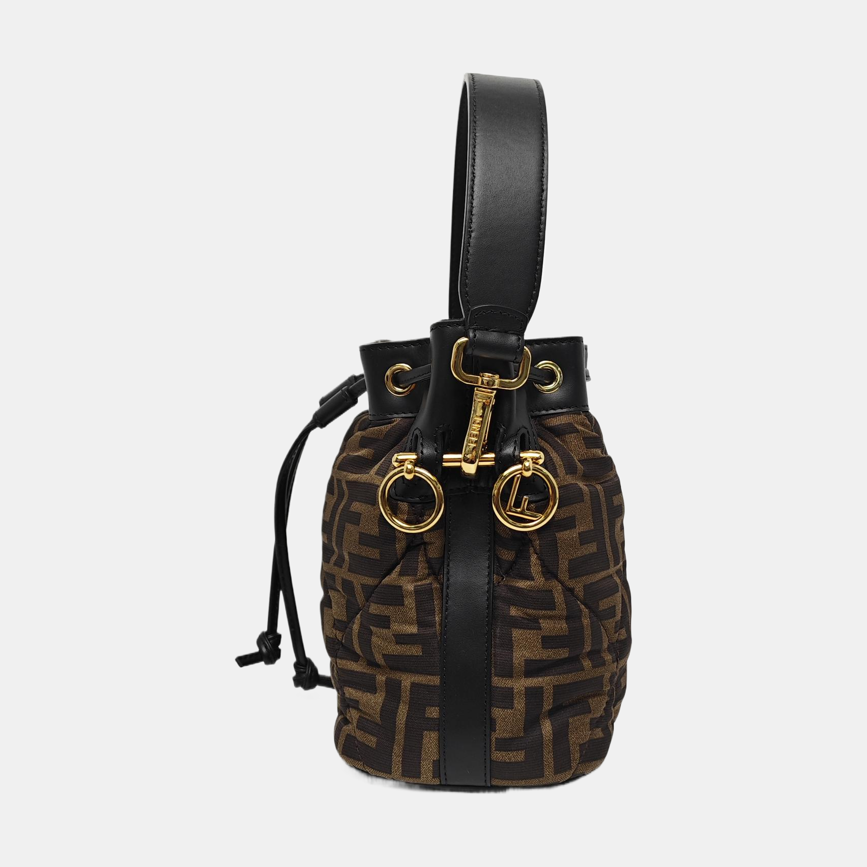 Authenticated pre-owned  Mon Tresor Mini Fabric Brown - Shoulder Bag at Looply