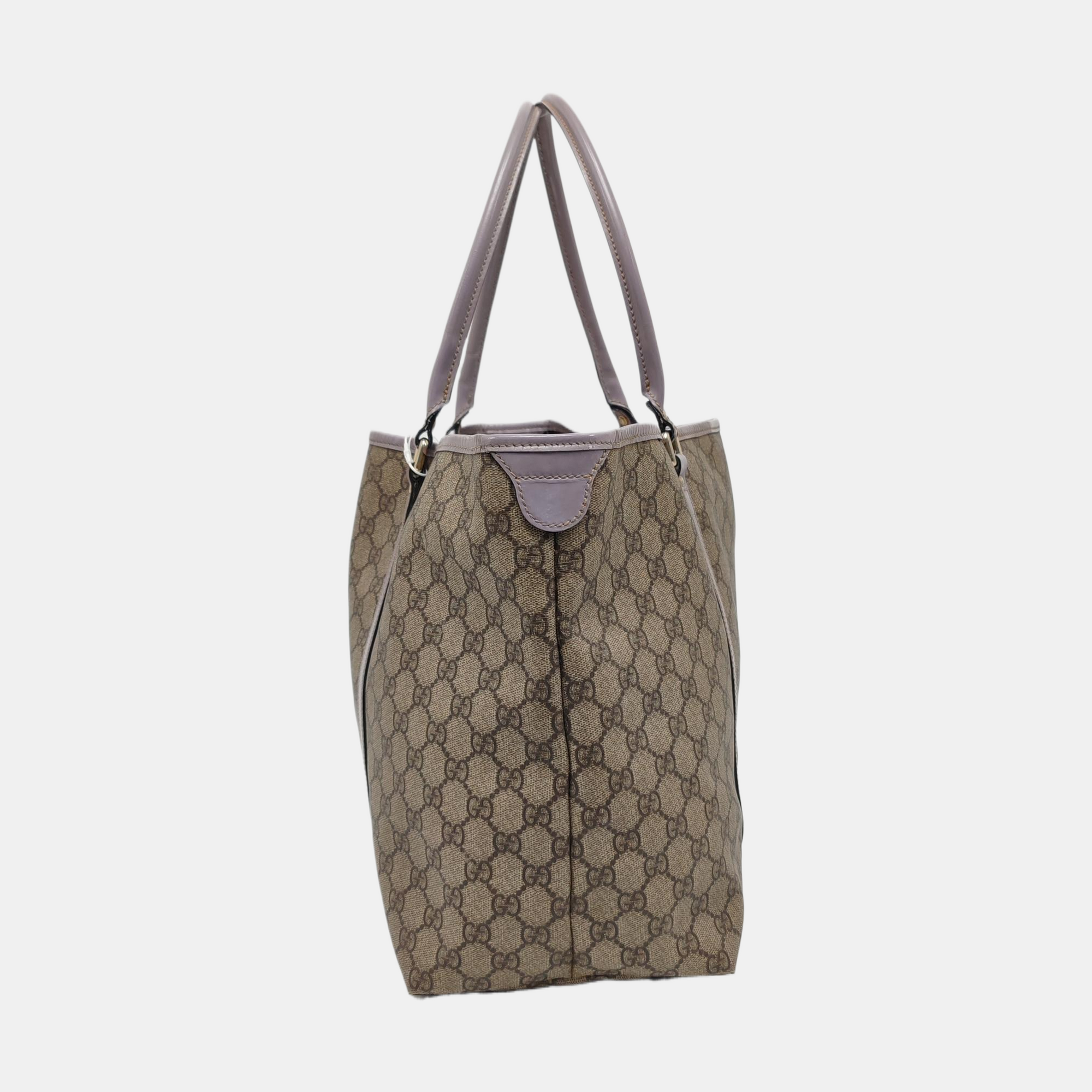 Monogram Coated Canvas Tote Bag Beige