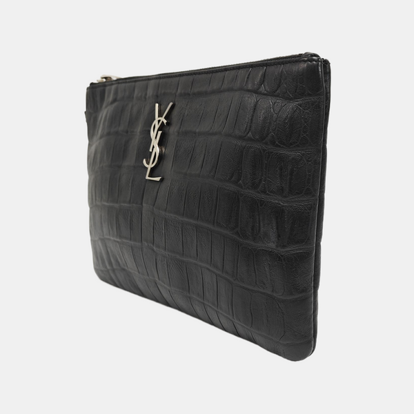 Calfskin Clutch Black