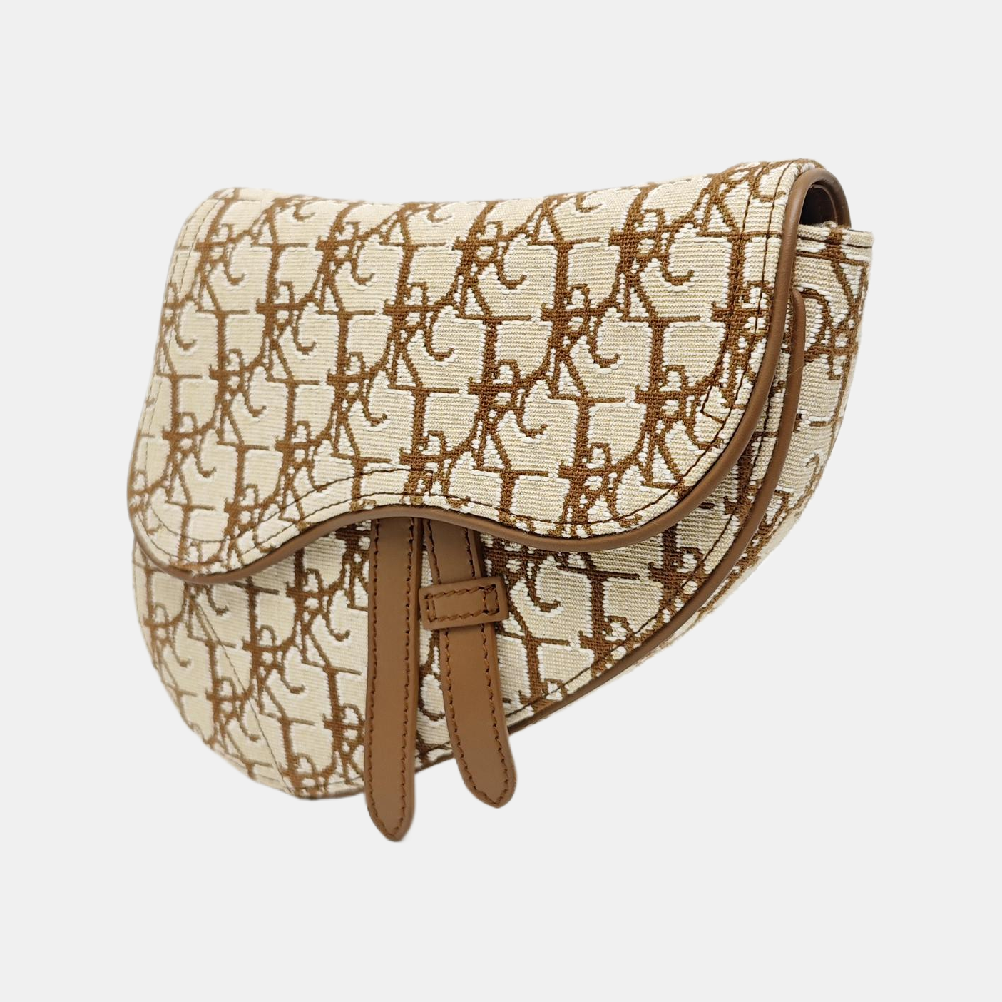 Saddle Mini Oblique Canvas Beige