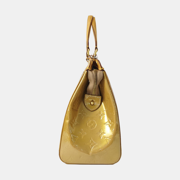 BREA MM Monogram Patent Leather Yellow