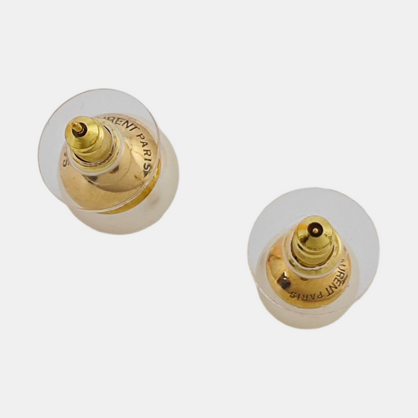 Metal White Stud Earrings