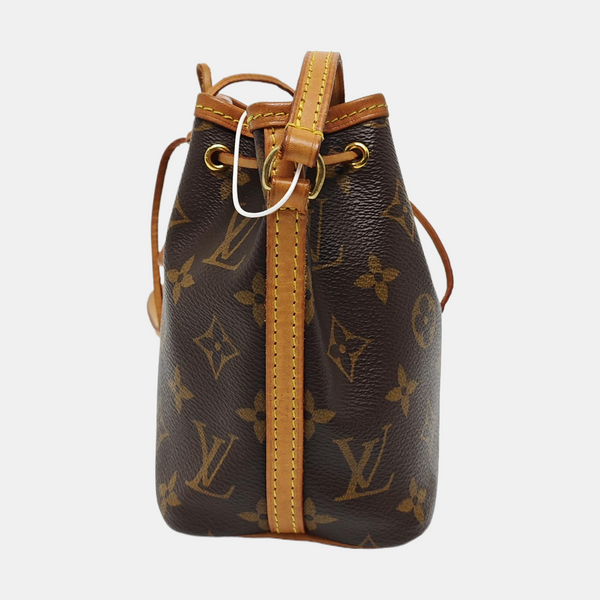 NÉONOÉ Nano Monogram Coated Canvas Brown