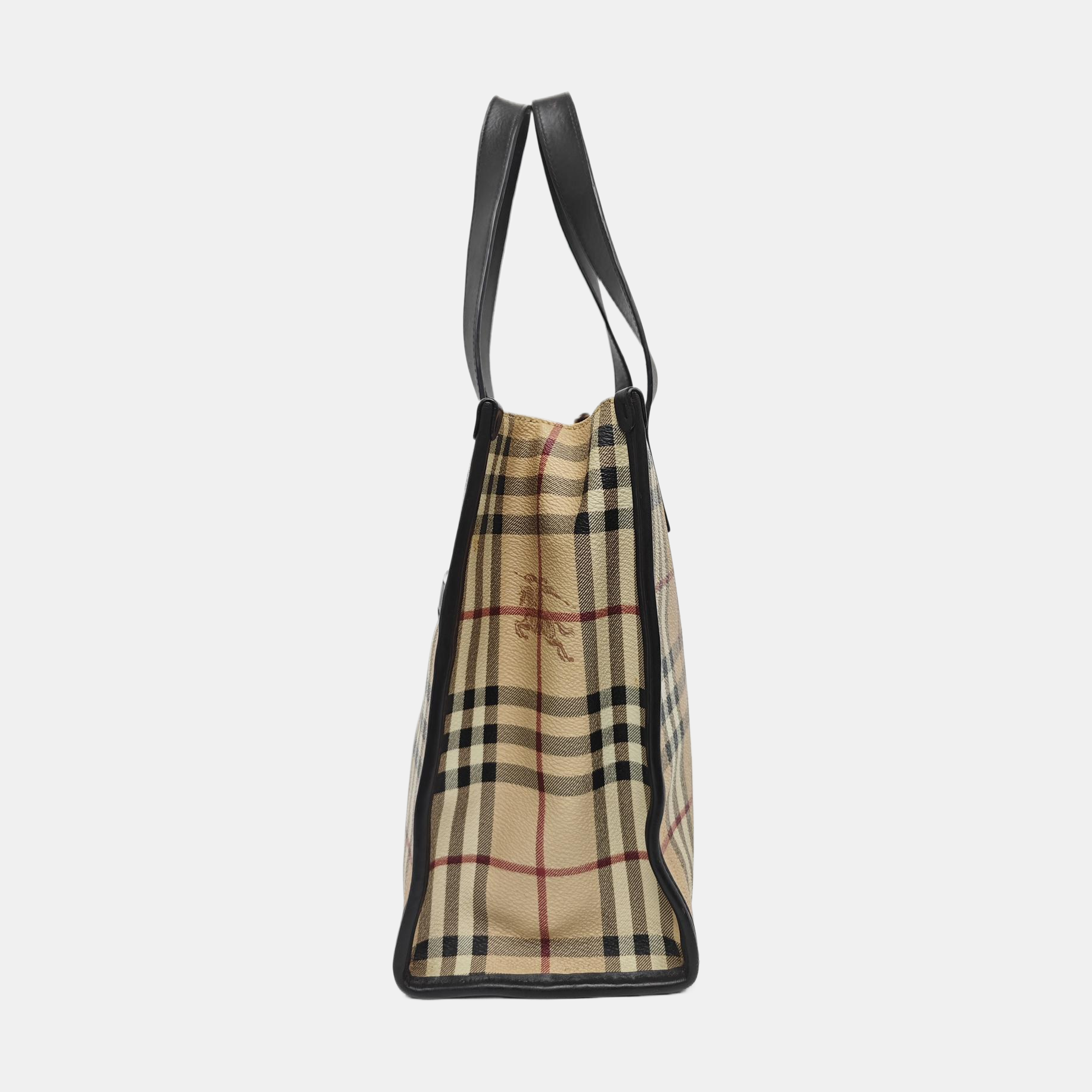 Coated Canvas Tote Bag Beige