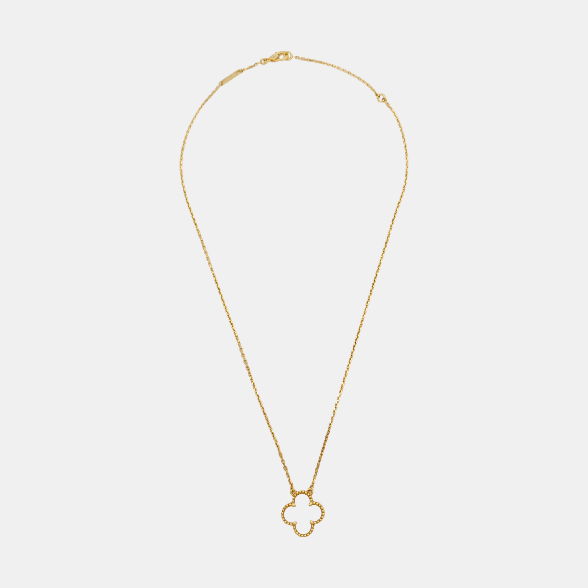 Vintage Alhambra 18k Gold Necklace