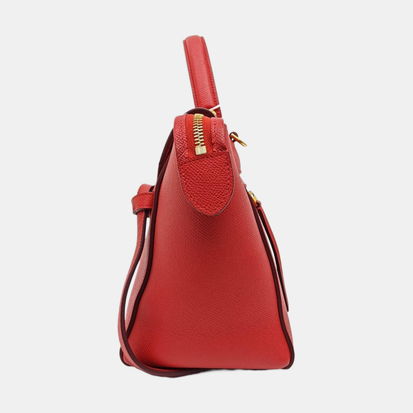 BELT Micro Calfskin Red