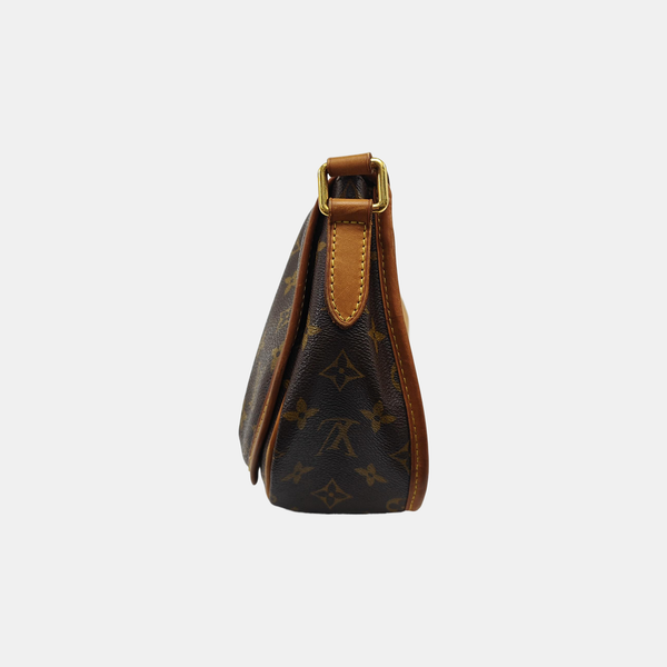 MENILMONTANT PM Monogram Coated Canvas Brown