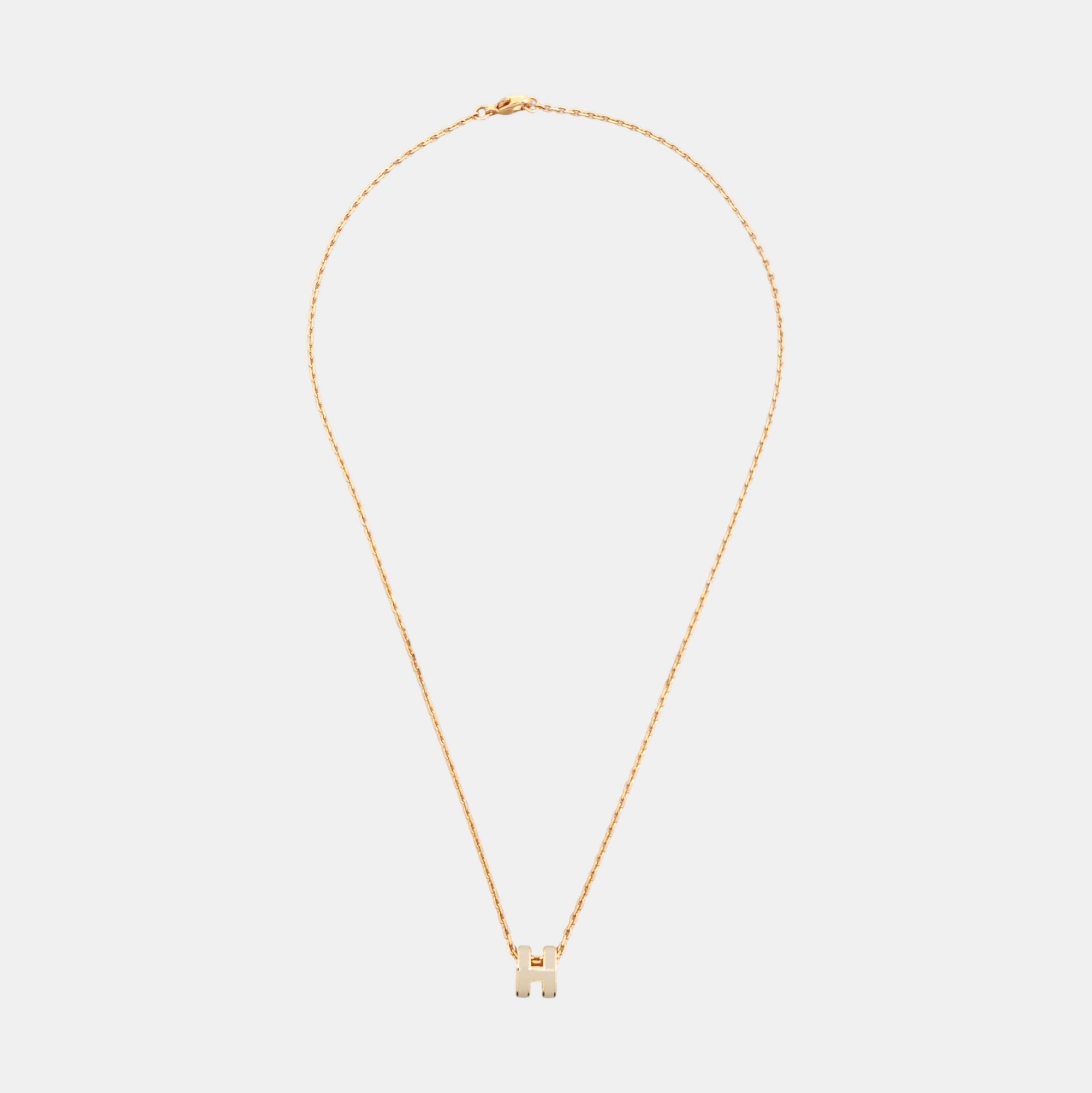 Pop H Metal Rose Gold Necklace