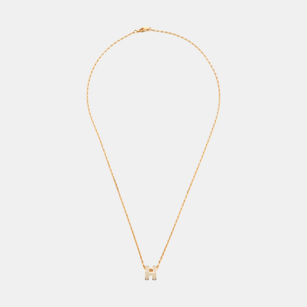 Pop H Metal Rose Gold Necklace