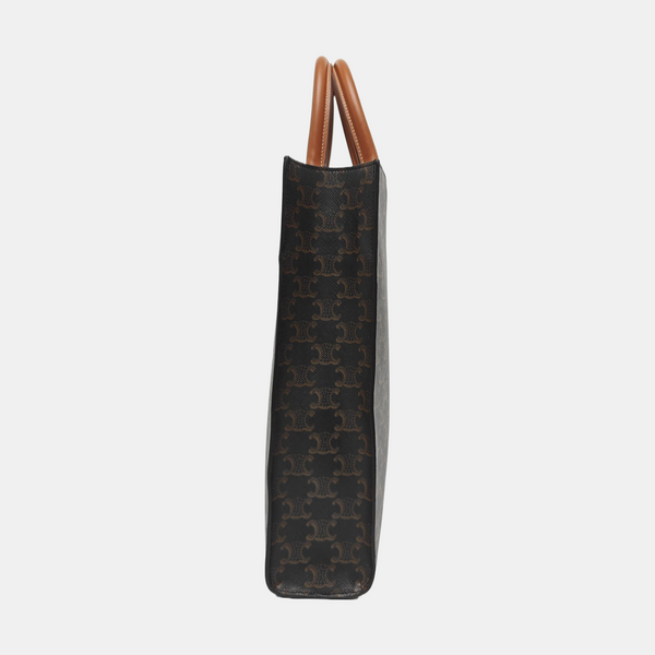 CABAS CELINE Small Coated Canvas Brown