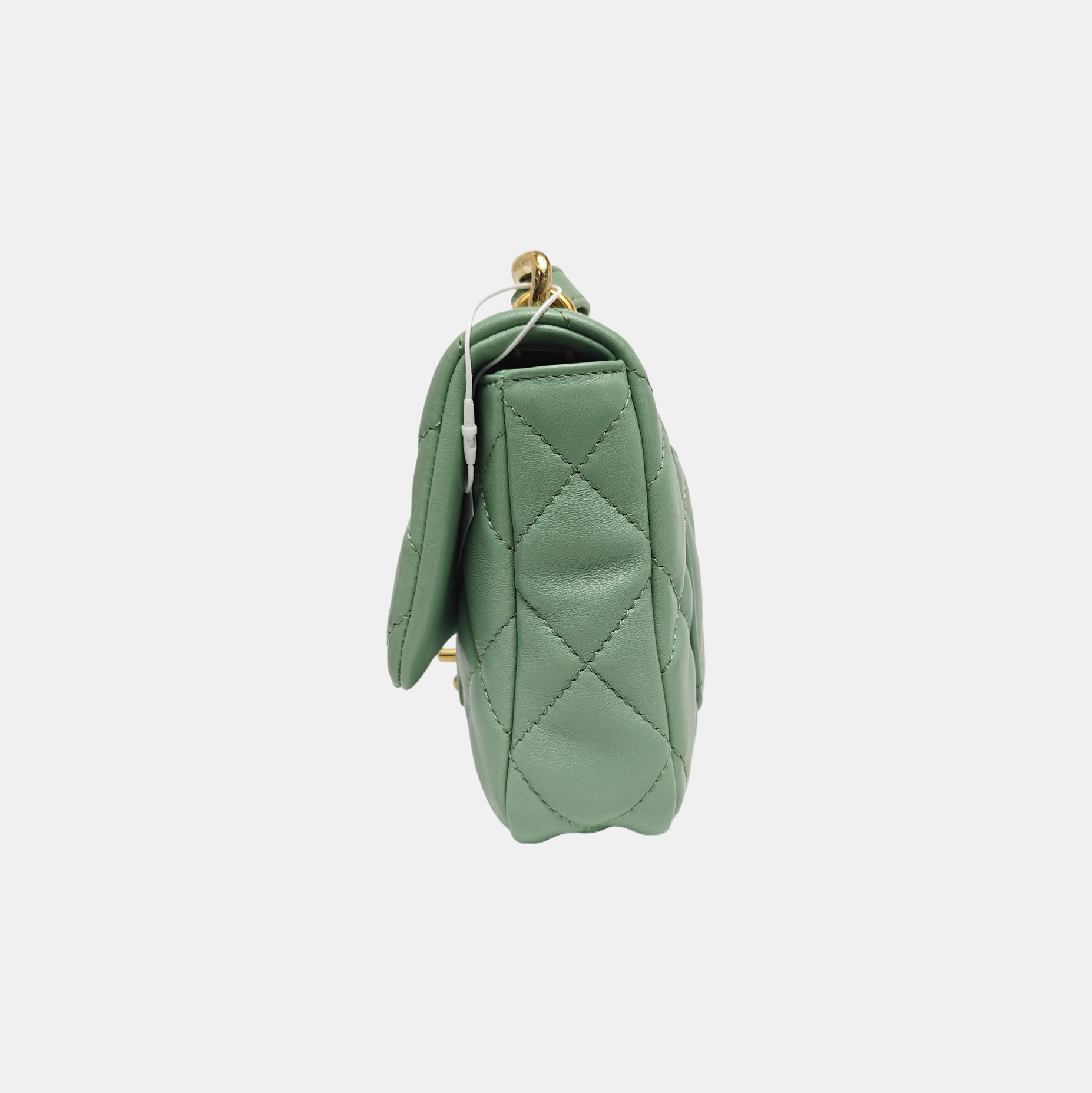 CLASSIC FLAP Small Quilted Lambskin Green