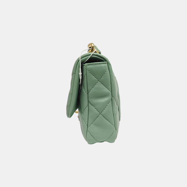CLASSIC FLAP Small Quilted Lambskin Green