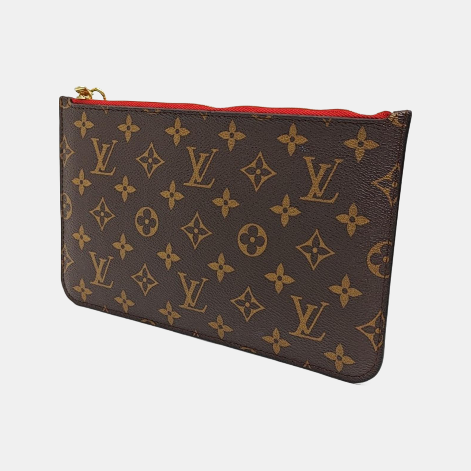 NEVERFULL PM Monogram Coated Canvas Brown