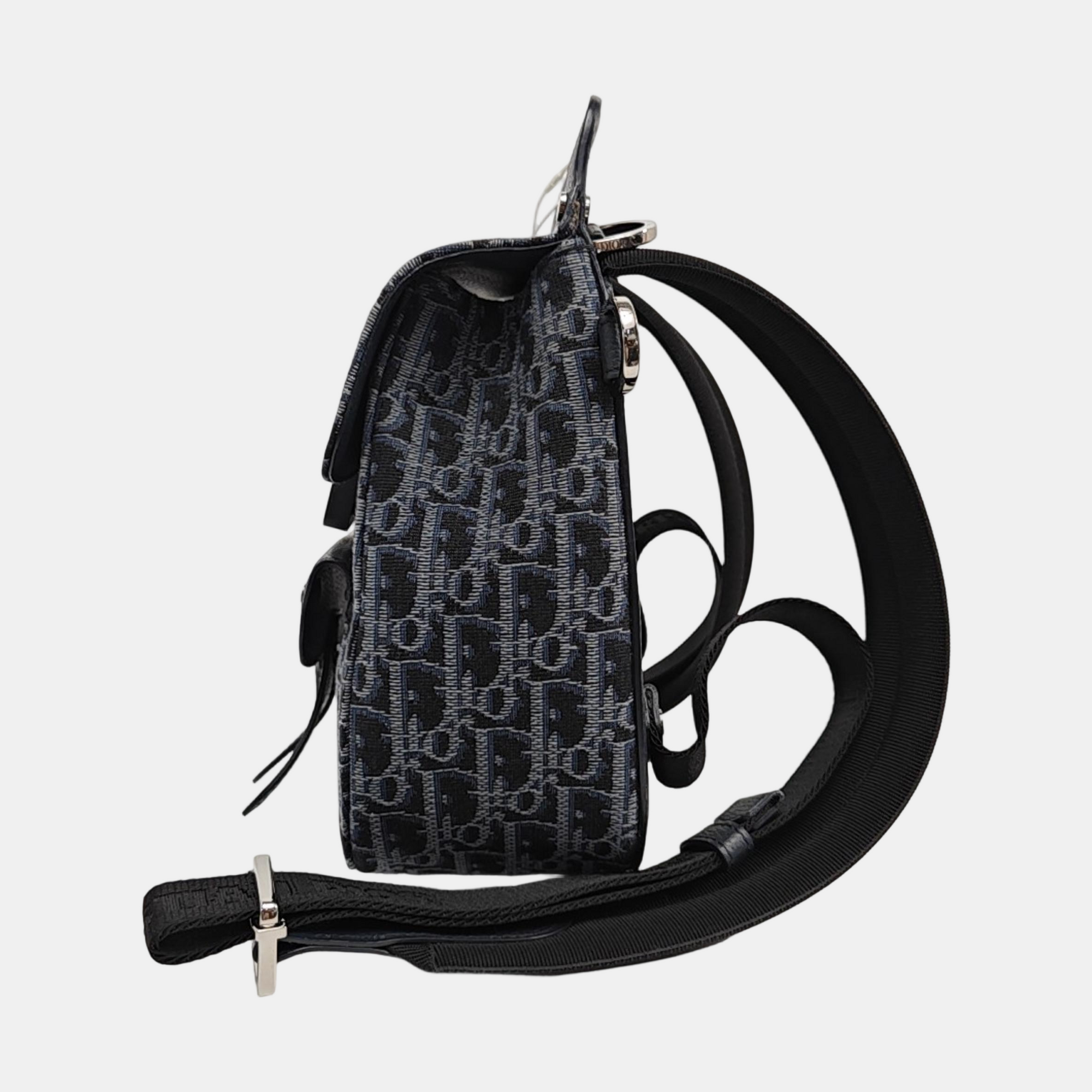 Authenticated pre-owned  Saddle Mini Monogram Canvas Blue - Backpack at Looply