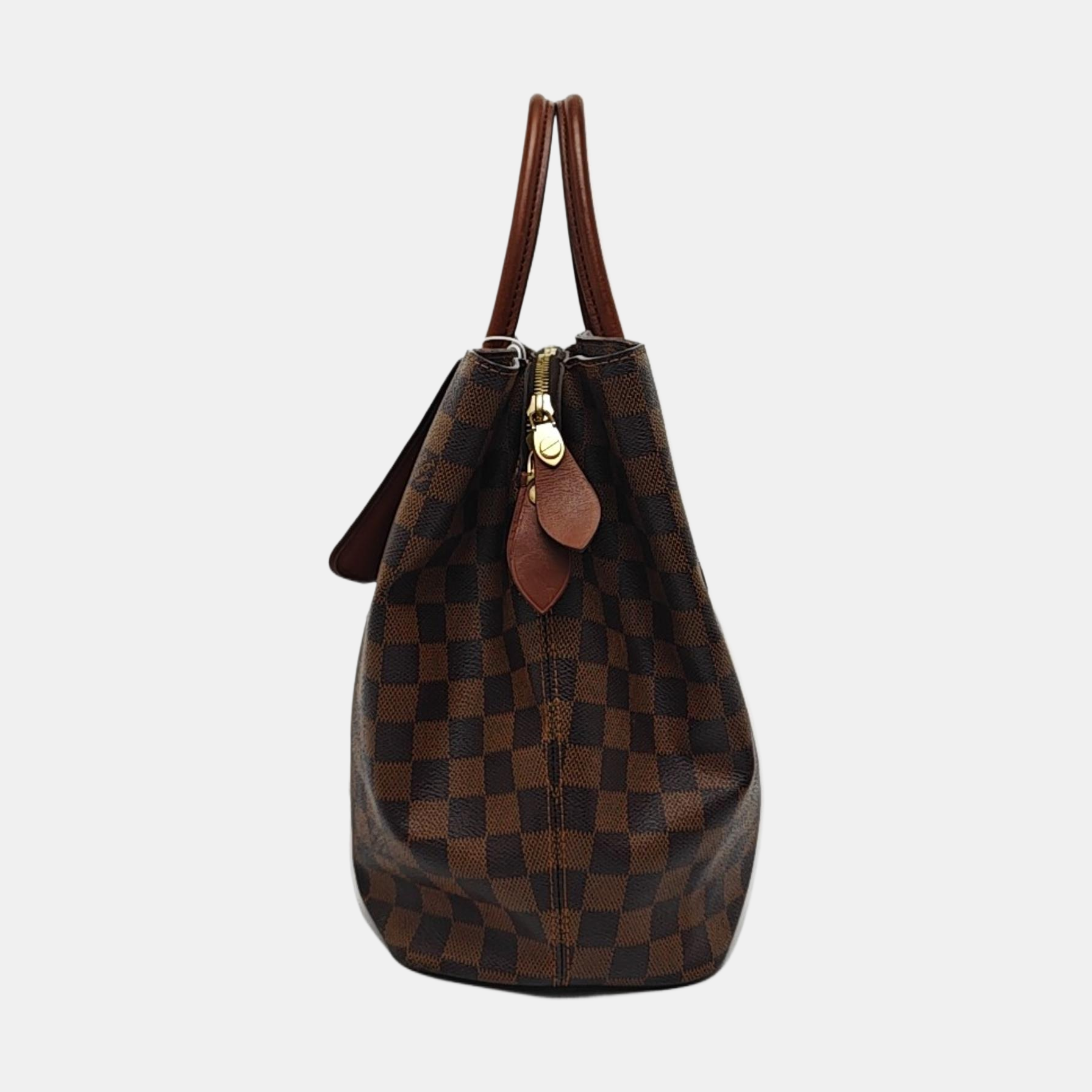 ASCOT Damier Ebene Coated Canvas Brown