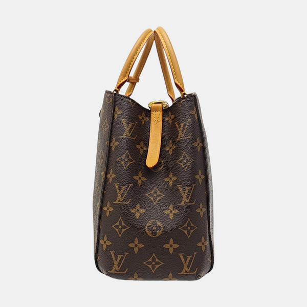 MONTAIGNE Monogram Coated Canvas Brown