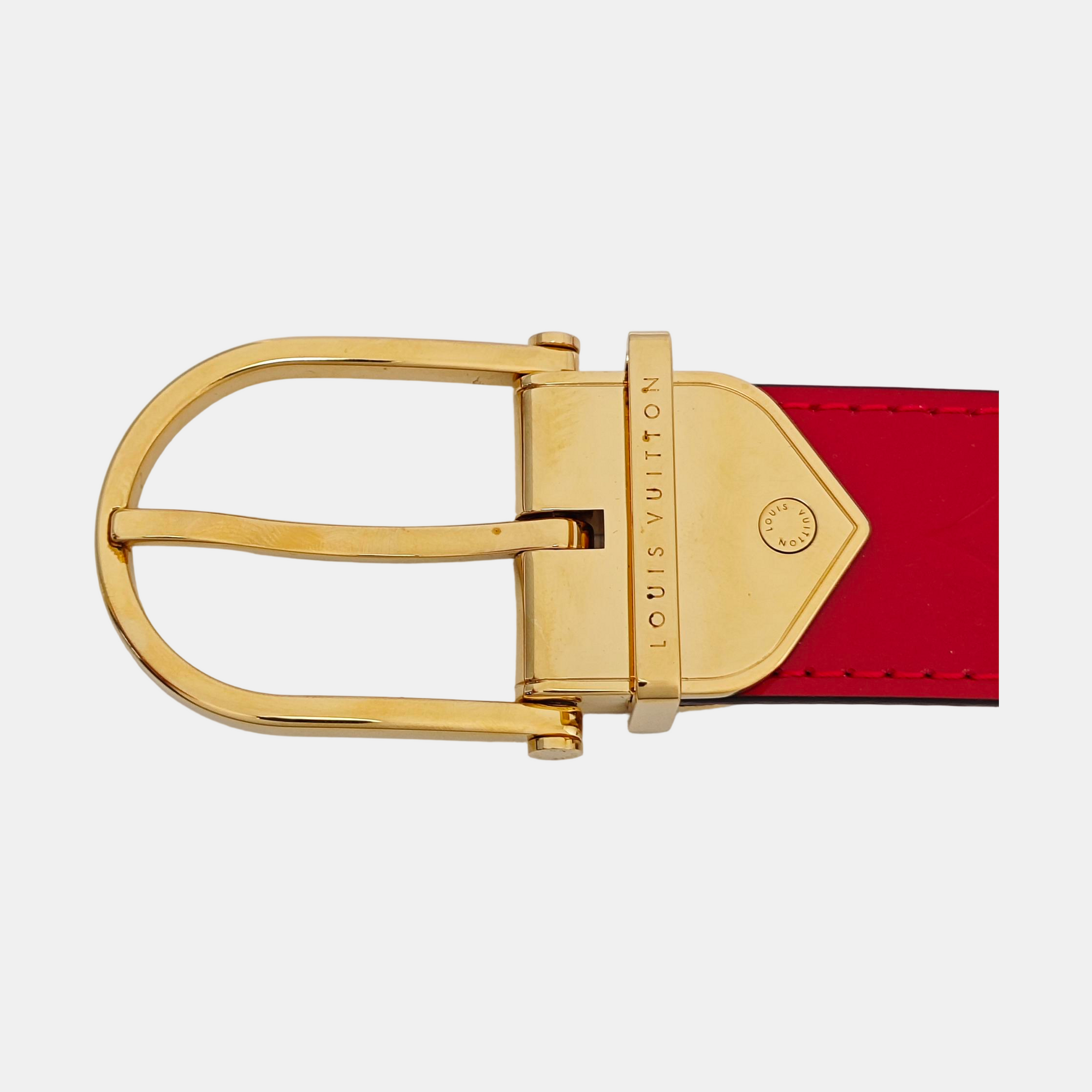 Leather Belt Red