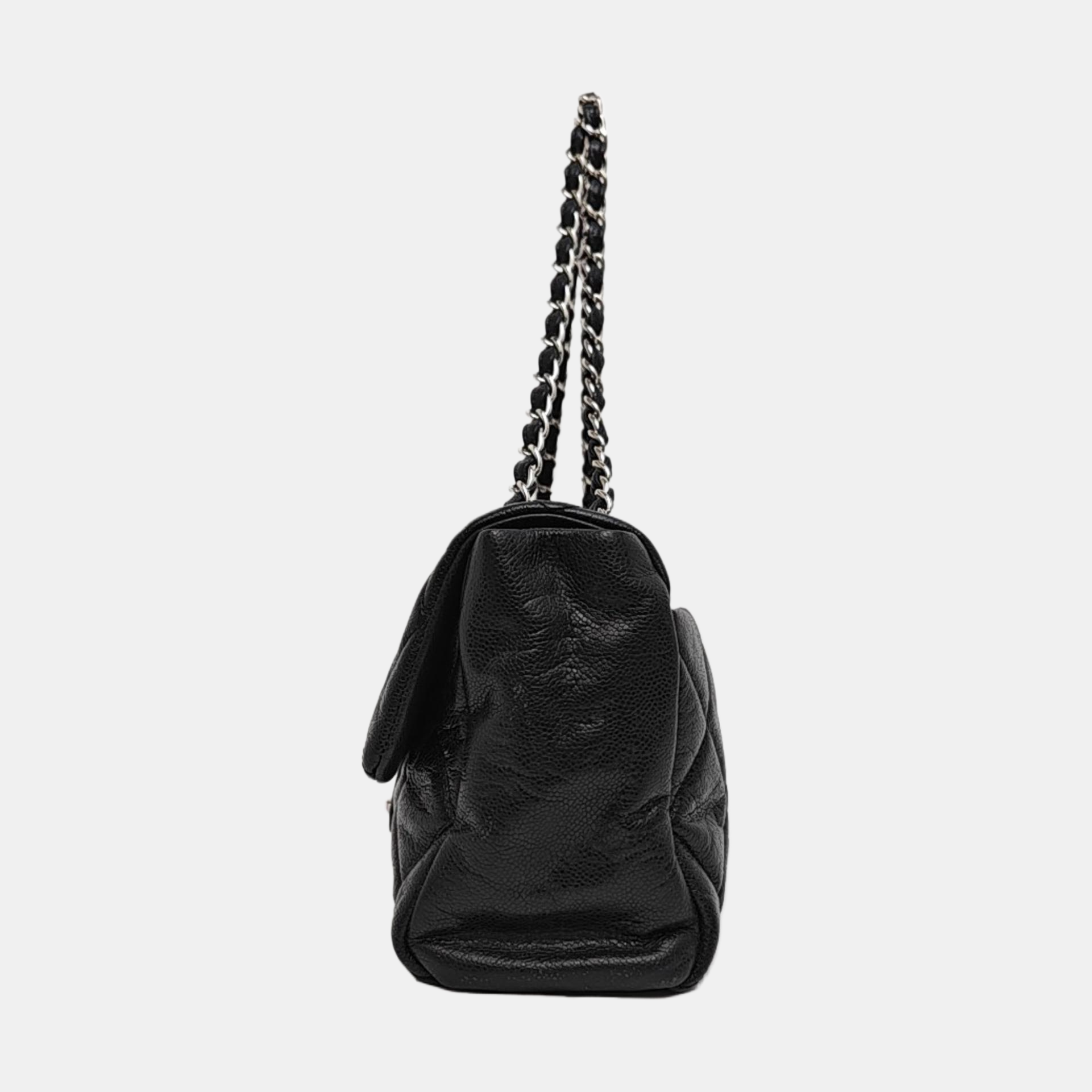 Quilted Grained Calfskin Black