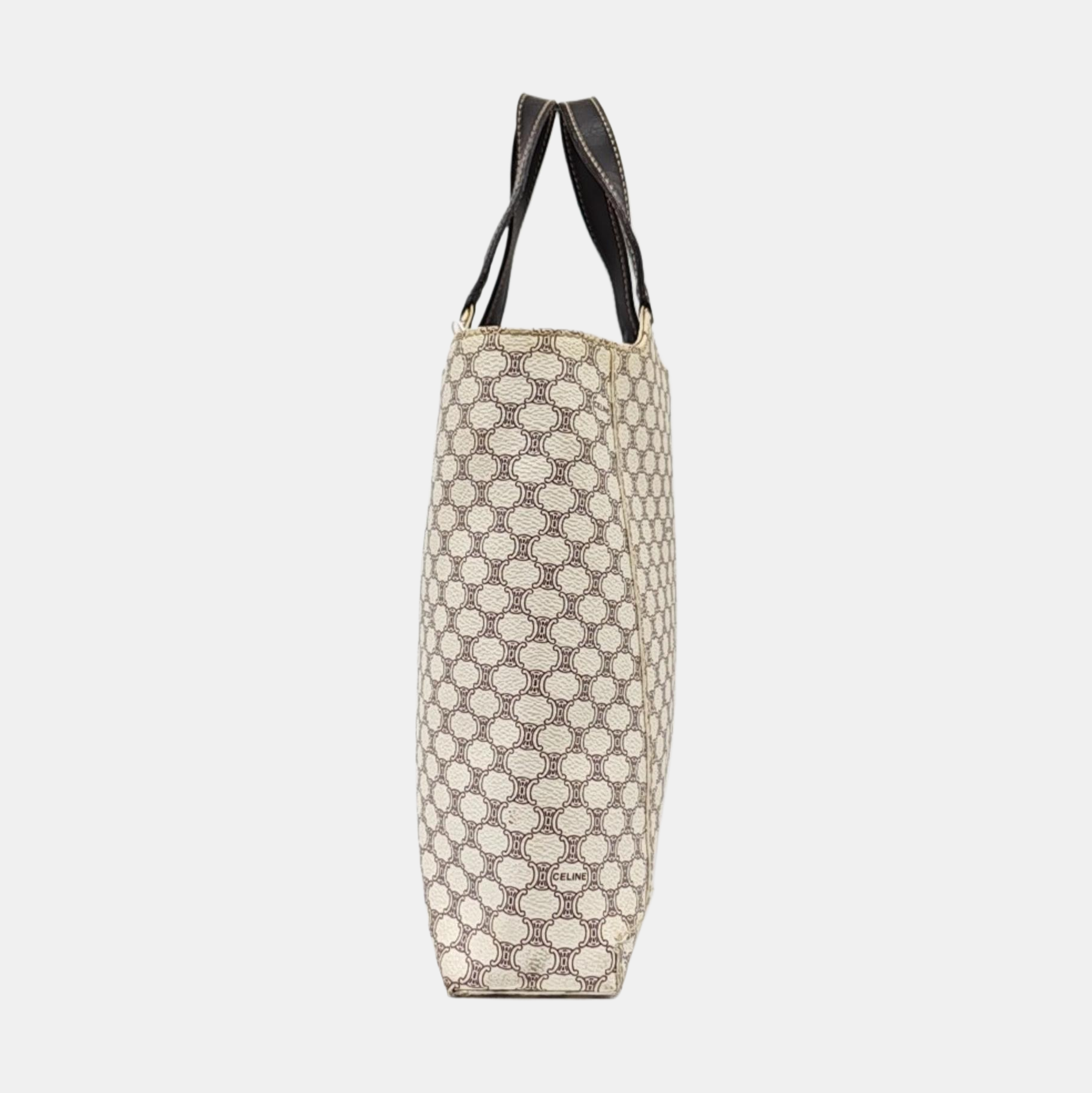 Coated Canvas Tote Bag White