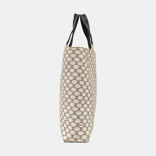 Coated Canvas Tote Bag White
