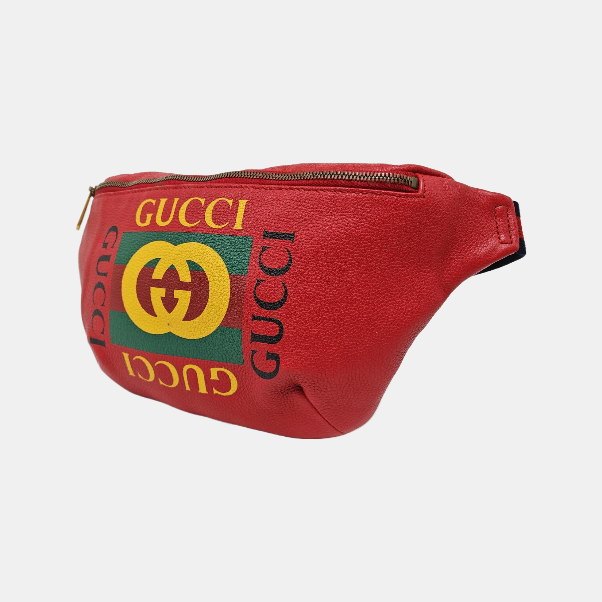 Print Large Calfskin Red