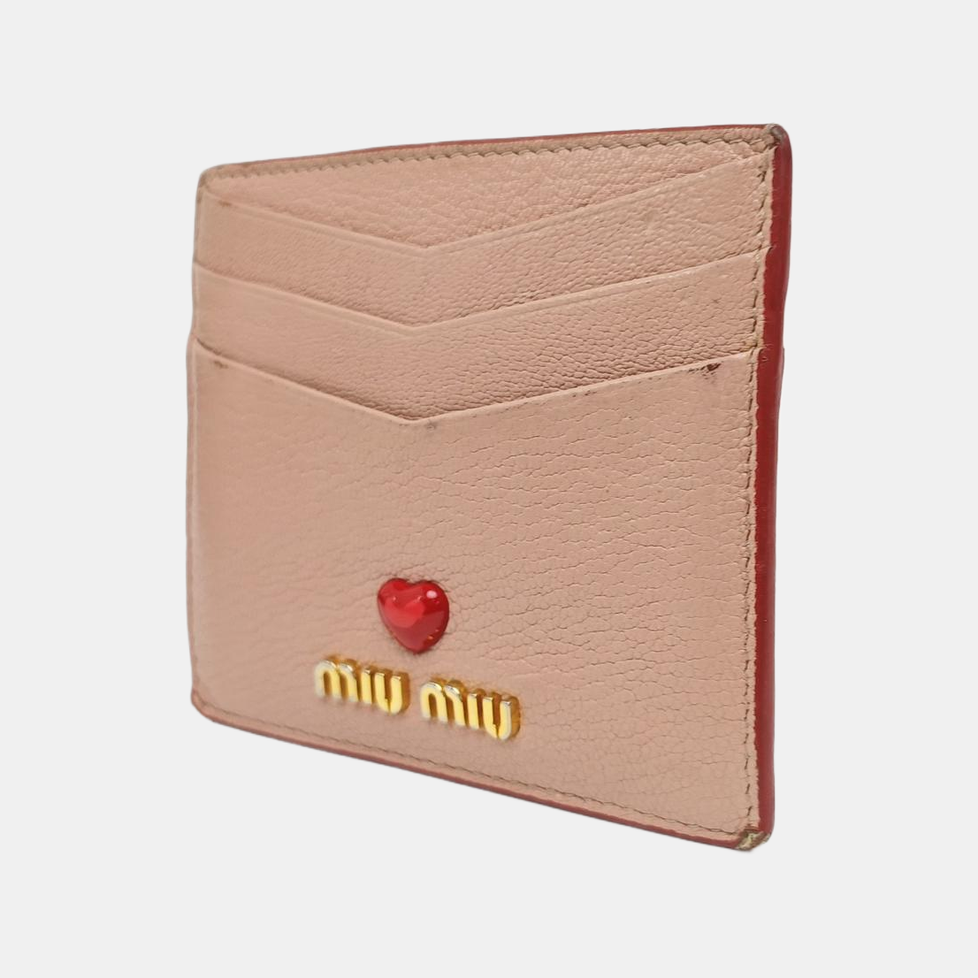 Love Lambskin Pink Card Holder