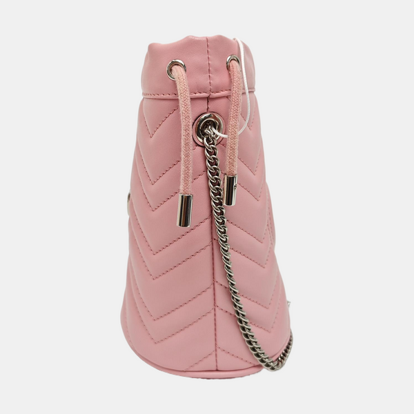 GG Marmont Mini Quilted Calfskin Pink