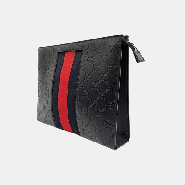 Signature Monogram Calfskin Blue