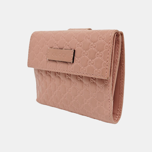 Monogram Calfskin Wallet Pink