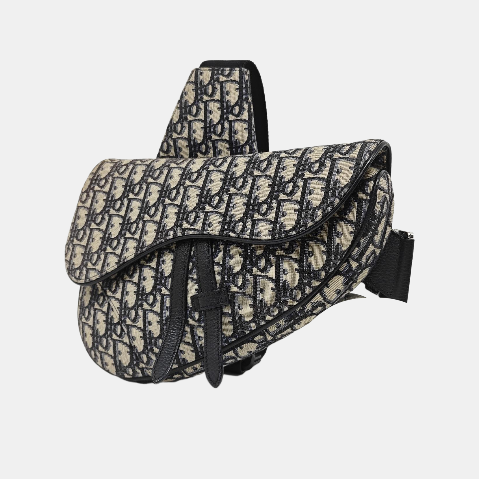 Authenticated pre-owned  Saddle Medium Monogram Canvas Beige - Crossbody Bag at Looply