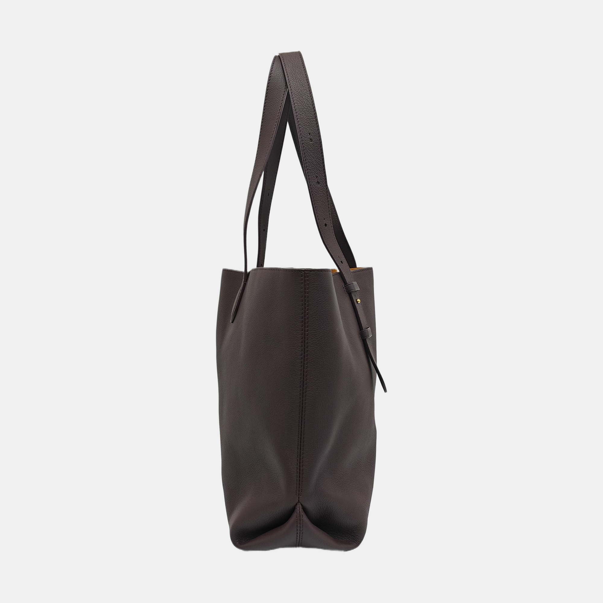 LOW KEY CABAS MM Calfskin Purple