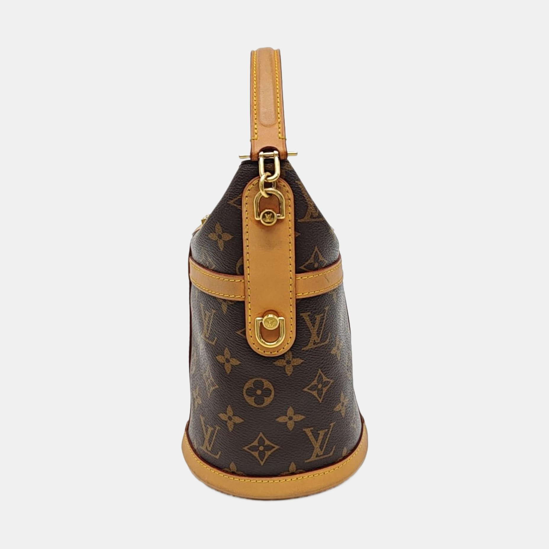 DUFFLE Monogram Coated Canvas Brown