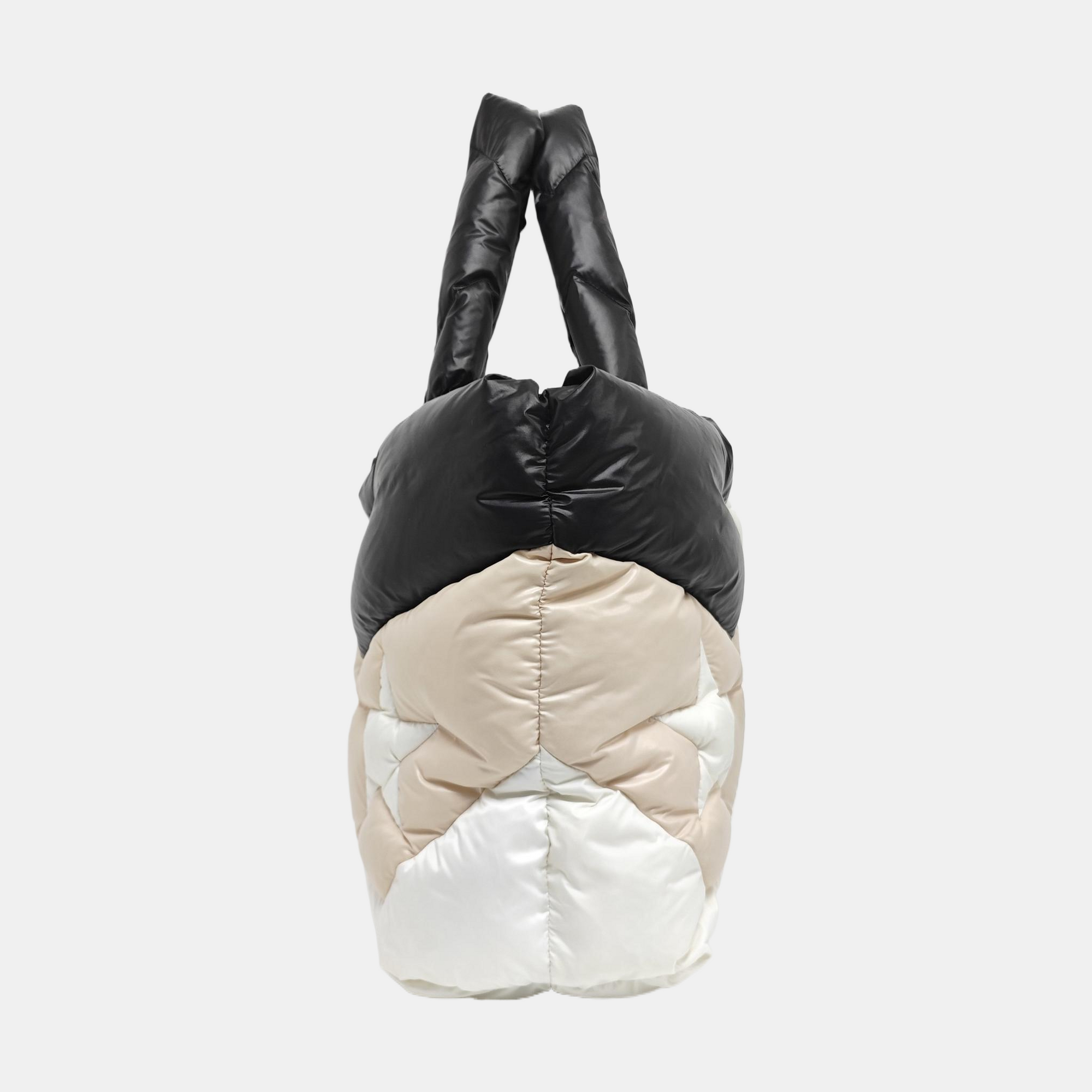 Quilted Nylon Tote Bag Multicolor