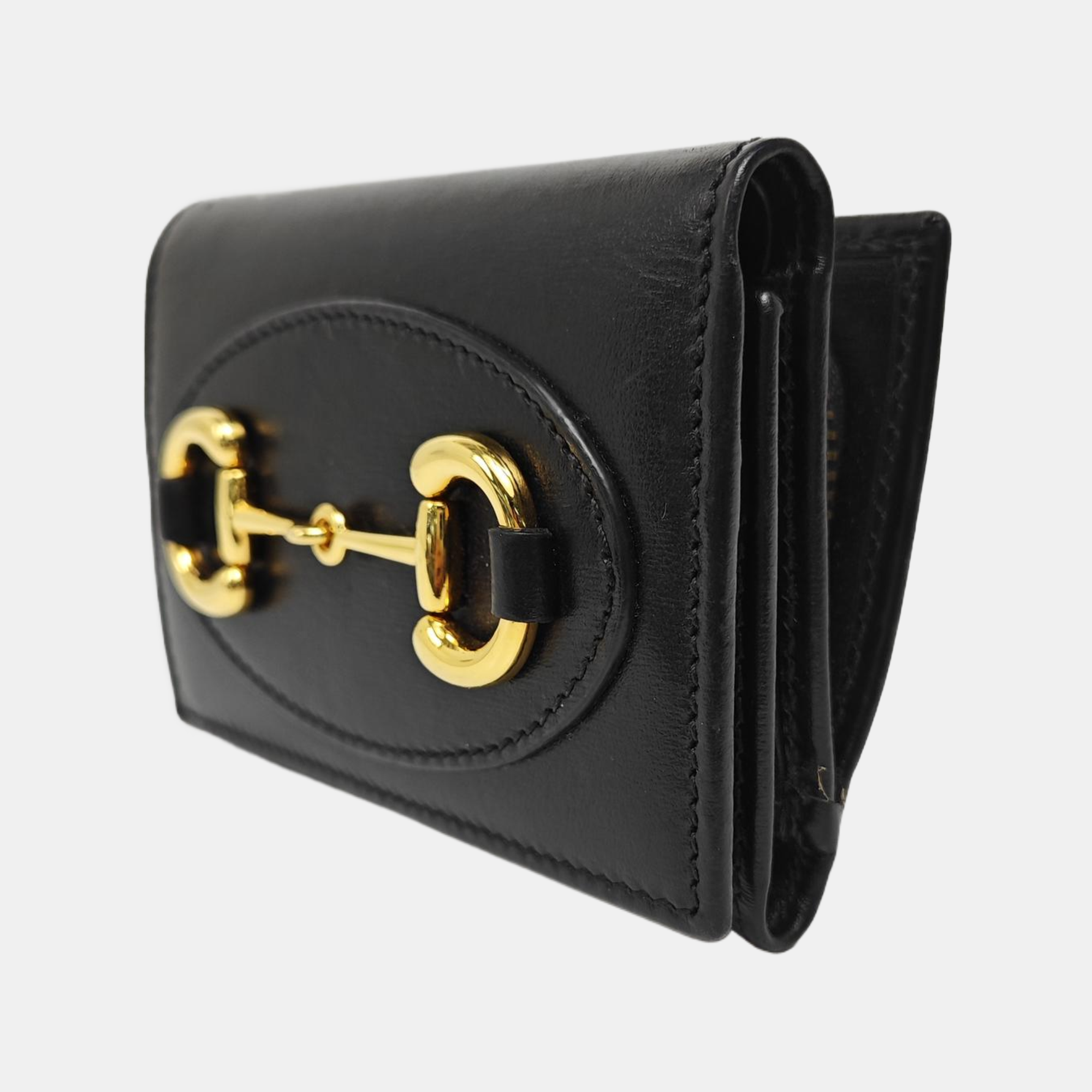 Horsebit 1955 Mini Calfskin Black Wallet