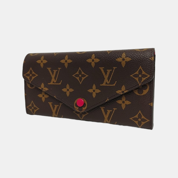 EMILIE Monogram Coated Canvas Brown Wallet