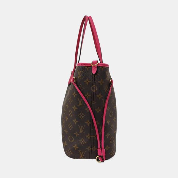 NEVERFULL INSIDE OUT MM Monogram Coated Canvas Brown