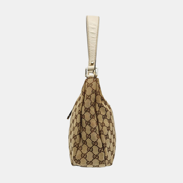 Monogram Canvas Shoulder Bag Brown
