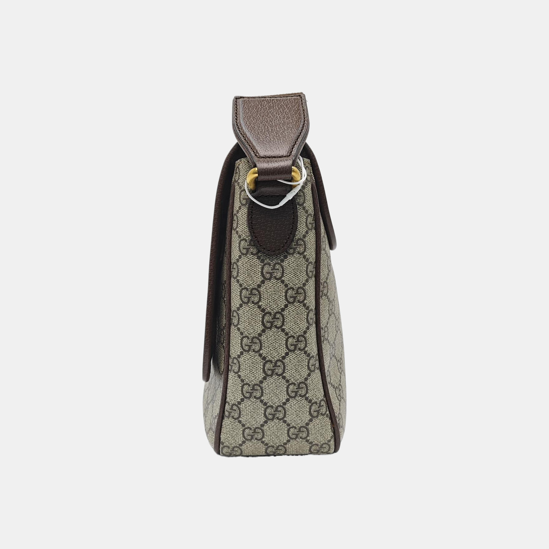 Ophidia Small Monogram Coated Canvas Beige