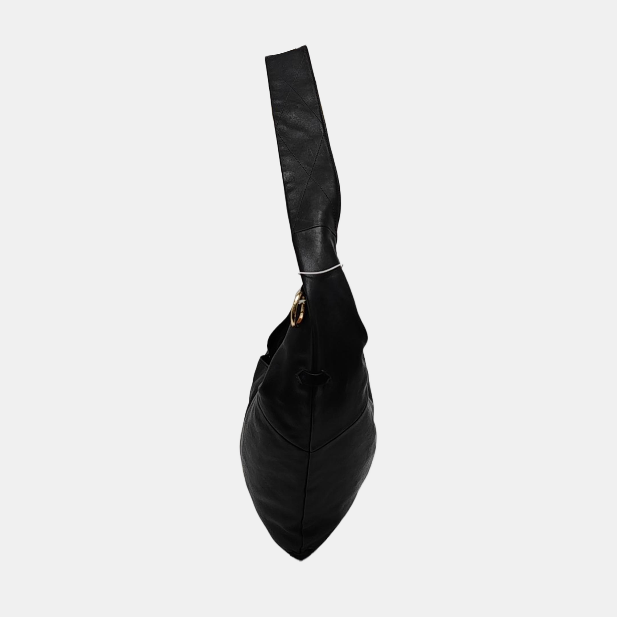 Calfskin Shoulder Bag Black