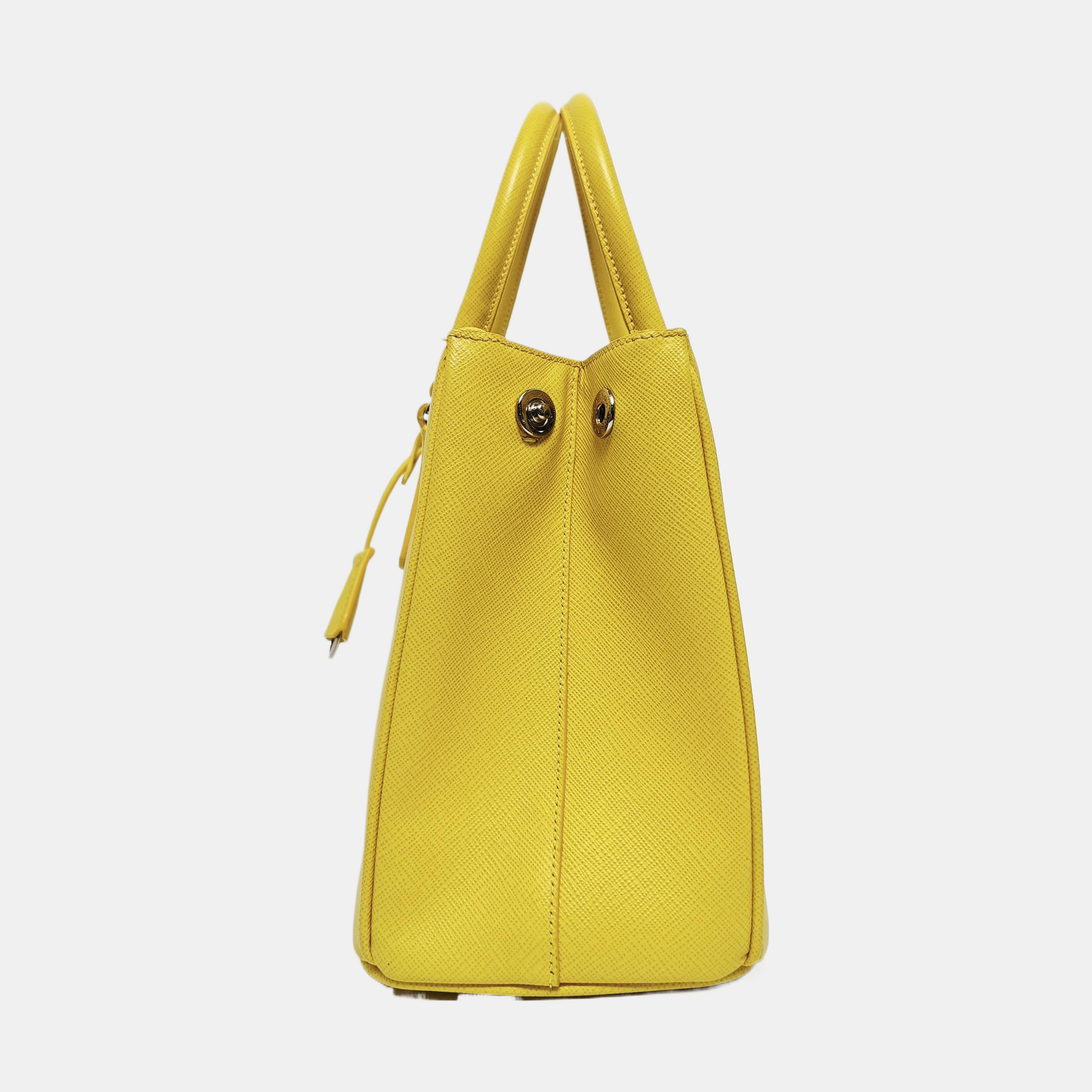 Authenticated pre-owned  Galleria Calfskin Yellow - Shoulder Bag at Looply