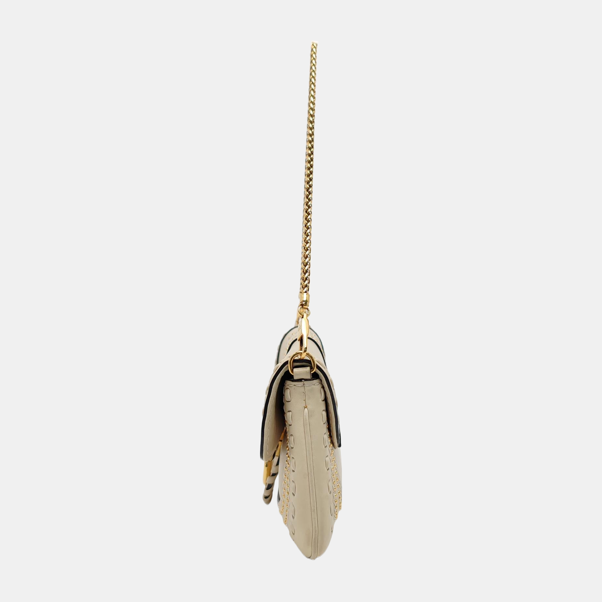 Snaffle Bit Calfskin White