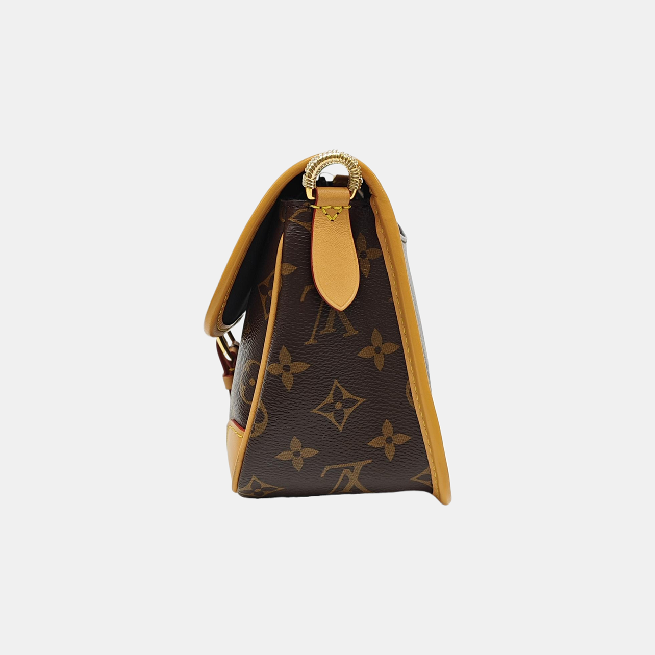 DIANE Monogram Coated Canvas Brown
