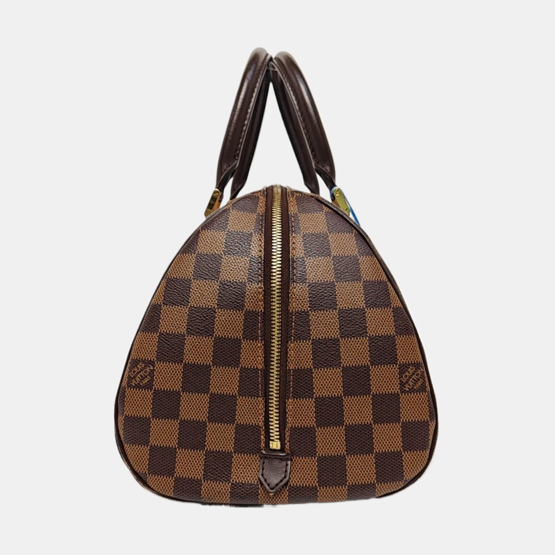 RIBERA MM Damier Ebene Coated Canvas Brown