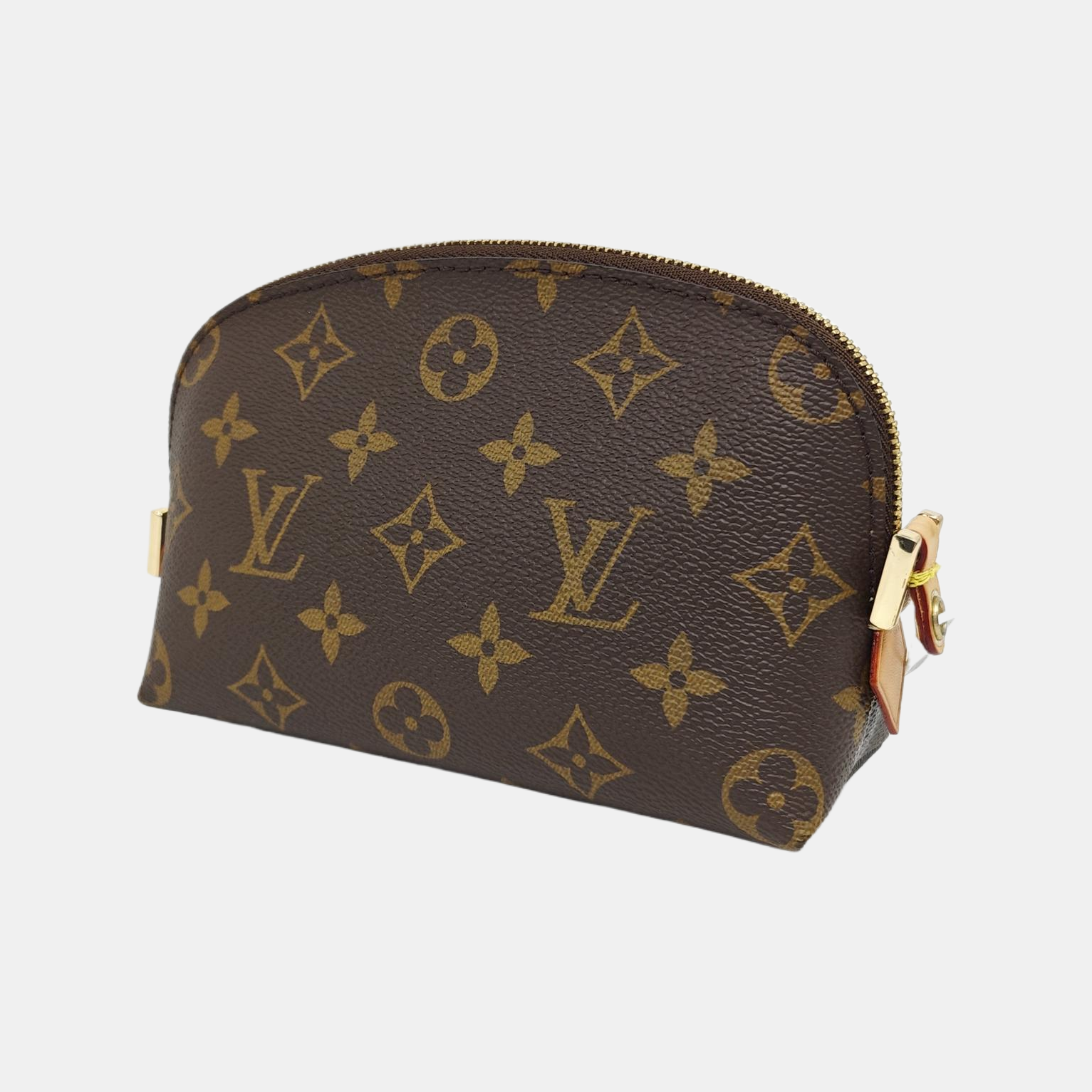 COSMETIC PM Monogram Coated Canvas Brown