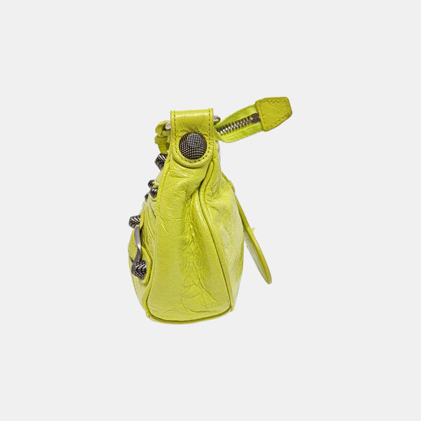 Le Cagole Mini Lambskin Yellow